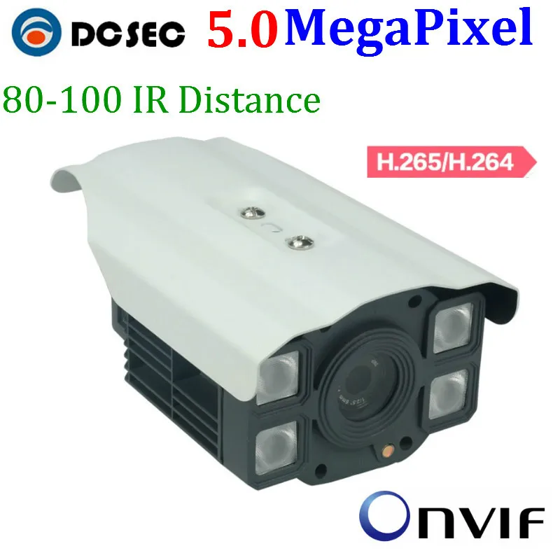 H.265 Onvif 5 Мп 1/2. ti CMOS безопасности Пуля мегапиксельная P2P фиксированный объектив с POE