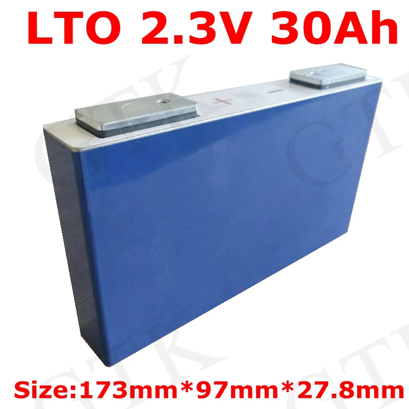 GTK 1 шт LTO 2,3 v 30Ah 30000mAh литиевая батарея 300A Быстрая зарядка перезаряжаемая для diy блока питания длительный цикл жизни