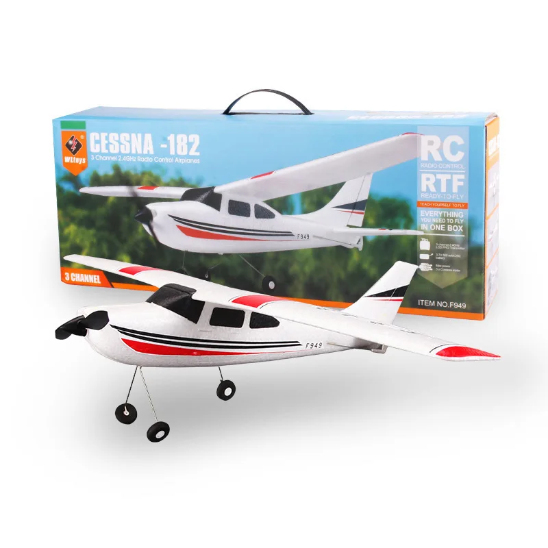Дрон WLtoys F949 Sky King 2 4G RC Aircraft с фиксированным крылом RTF Радиоуправление 3CH Airplane WL 2019 |