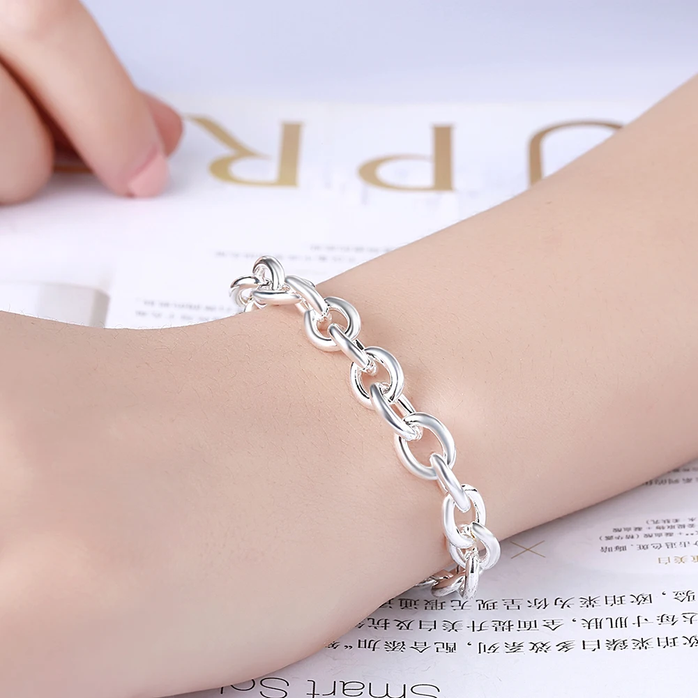 

No Words TO Bracelet For Women Men Silver Plated Fashion Jewelry Links Chain Couple Jewelery Hot Sale