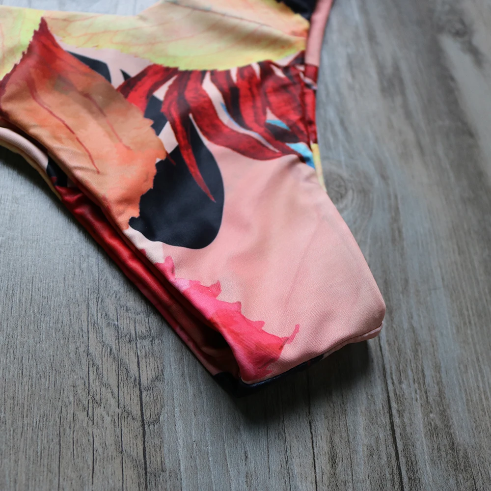 Купальник с высоким вырезом женский пляжный комплект женское бикини 2019