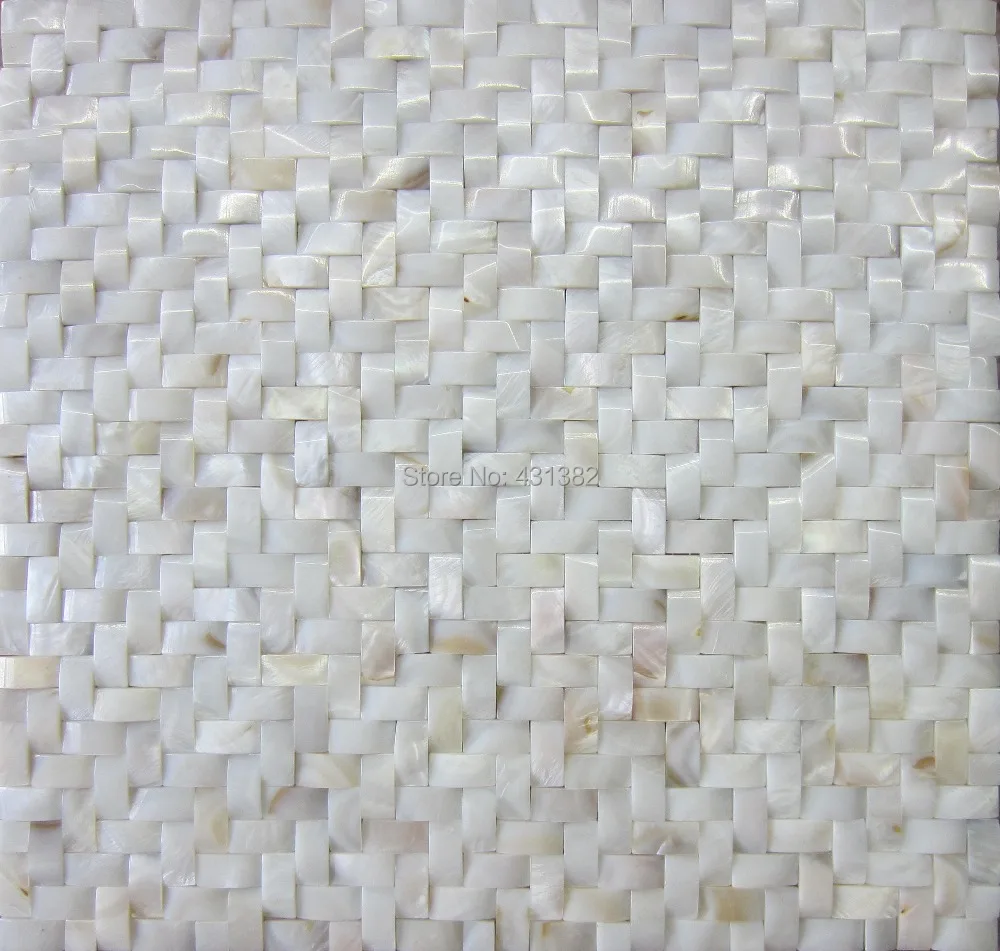 Объемные обои в форме арки мозаичная плитка жемчужная черепица Настенная