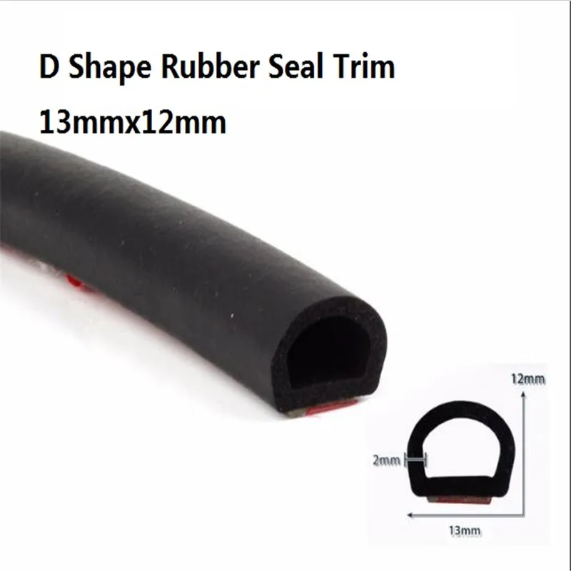 D-shape BLK резиновые двери крышка багажника капот окантовка уплотнения любую погоду