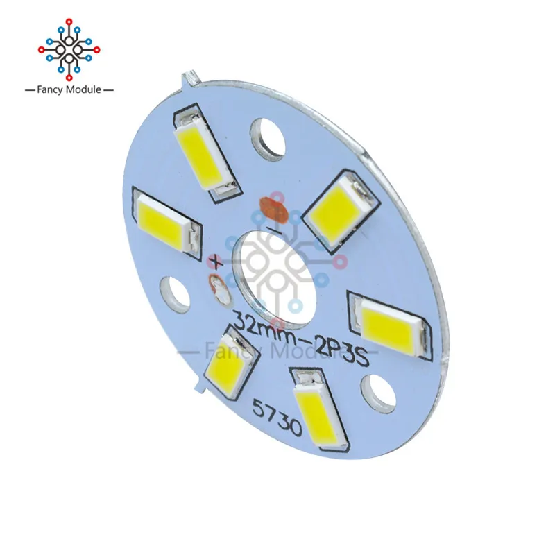 Суперъяркая печатная плата SMD5730 10 шт. 12 В 100 лм/Вт лампы 3 Вт Белая светодиодная