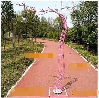 Новая вишневая Цветущая дорога, свадебная симуляция вишни, дерево, железная рама, Вишневое дерево, свадебный реквизит, украшение тенг - Цвет: 2.6M