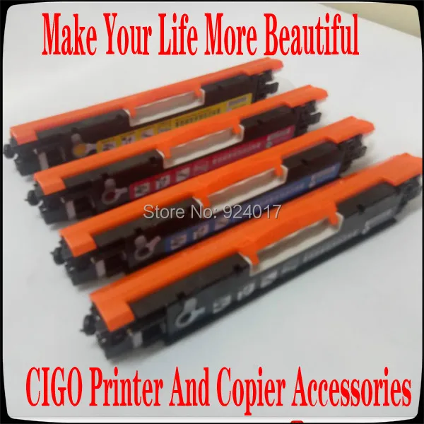 CE310A CE311A CE312A CE313A совместимый цветной картридж с тонером 126A для HP LaserJet CP1025 CP1025nw M275mfp