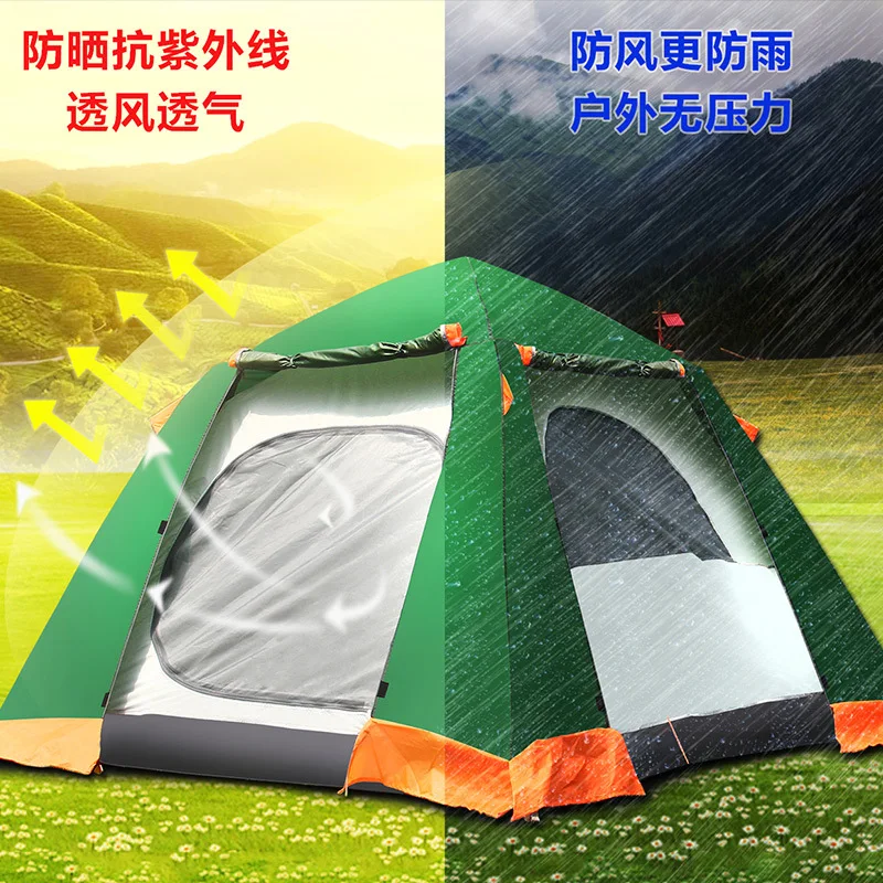 Открытый 3 4 Человек двухслойный decker семья Досуг парк кемпинг палатка|camping tent|tent