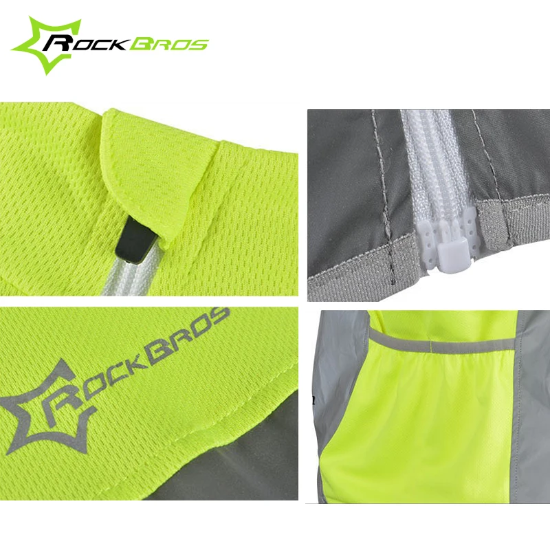 ROCKBROS жилет для велоспорта Спортивная Светоотражающая велосипедная жилетка