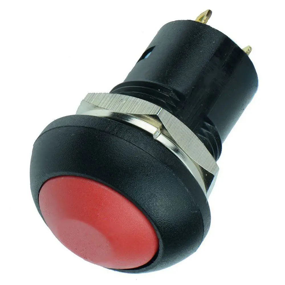 Wholesales On-Off Latching Waterproof 12mm Push Button Switch SPST 2A IP67 Red | Обустройство дома