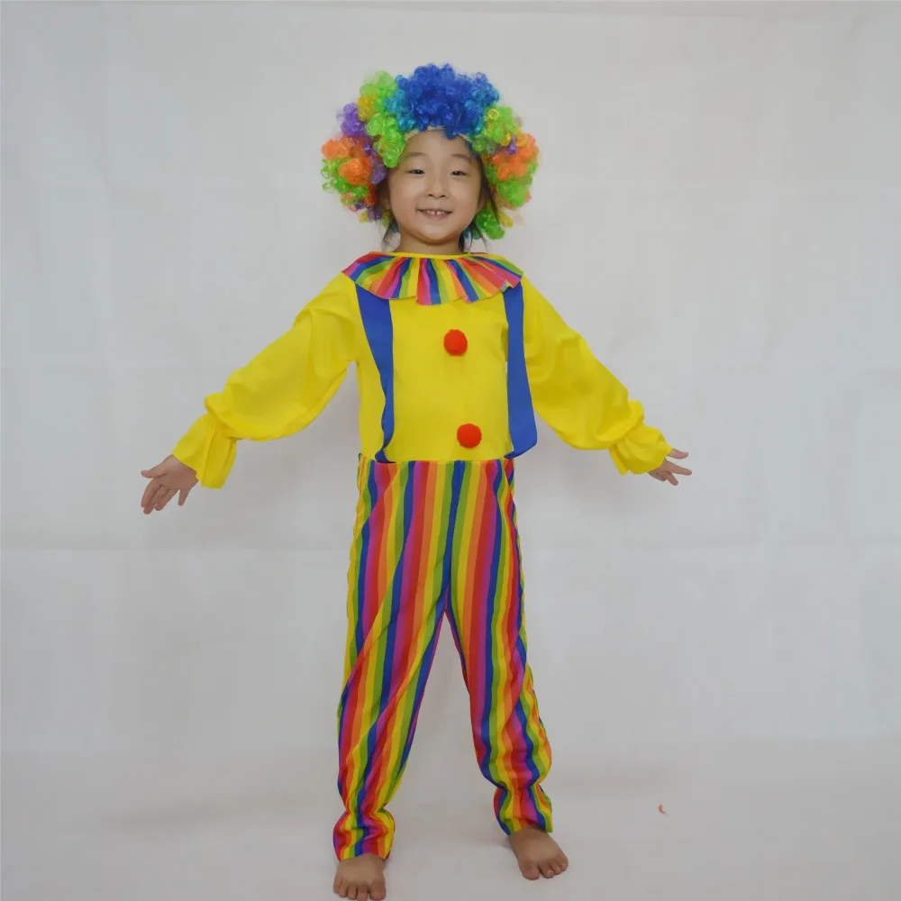 Косплей цирк костюм клоуна на Хеллоуин платье сценический для сцены одежда