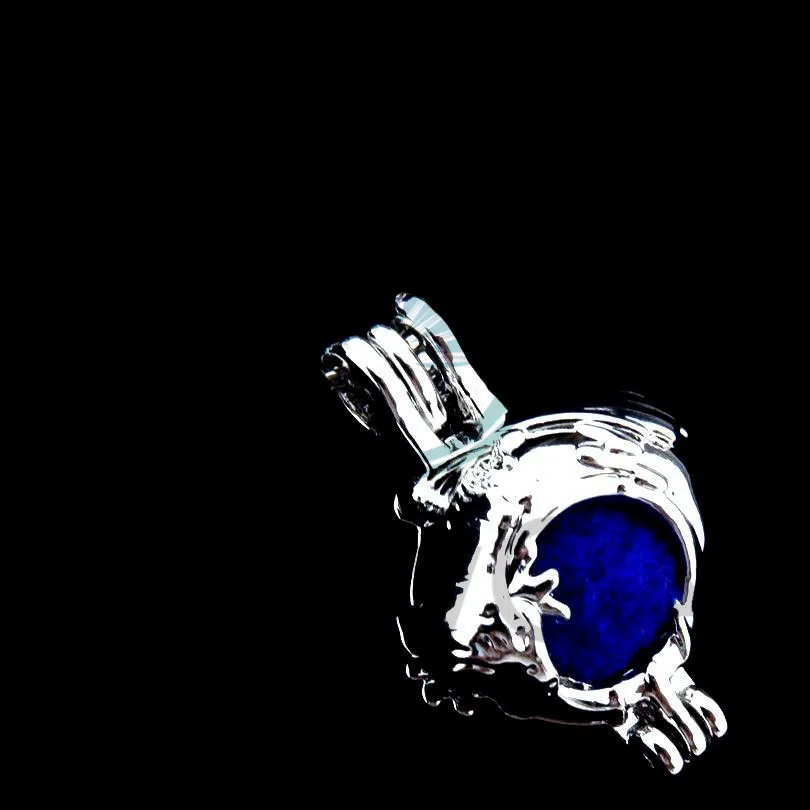 5 шт. Драконий жемчуг клетка медальон кулоны из нержавеющей стали с распылением