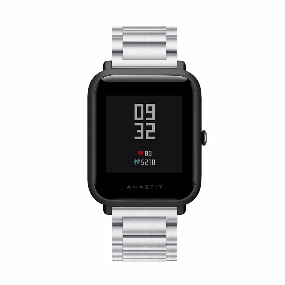 Сменный металлический ремешок для Xiaomi Huami Amazfit Bip BIT PACE Lite Молодежный носимый