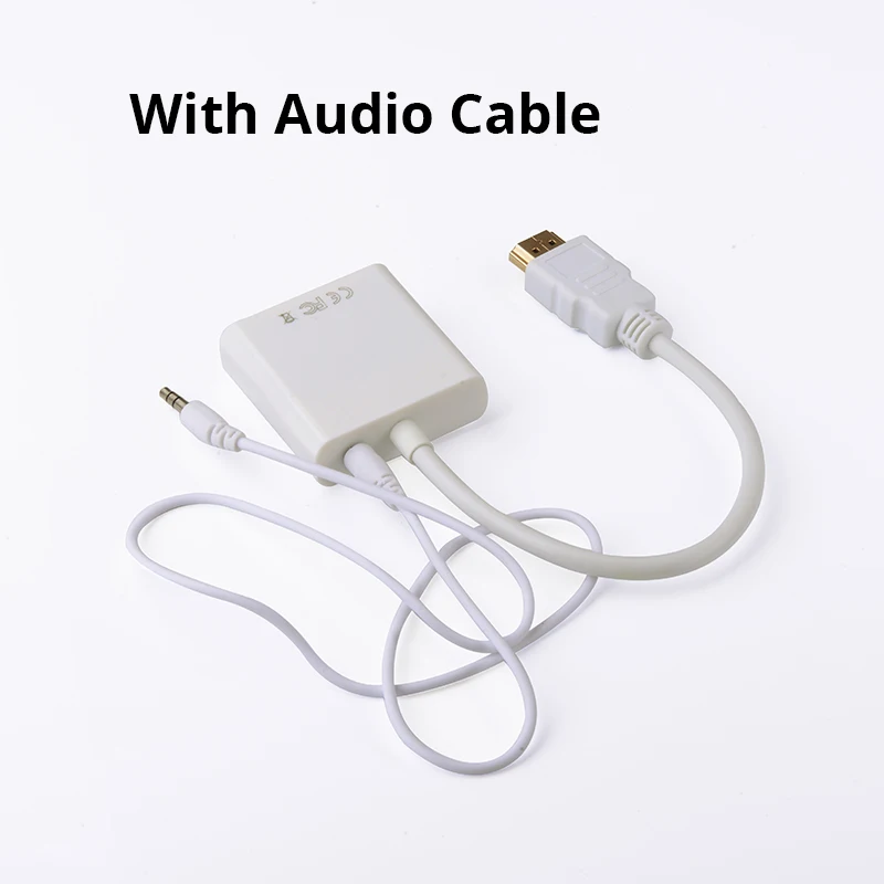 M. uruoi HDMI к VGA адаптер с аудио кабелем папа Famale конвертер 1080P мама для ПК видео