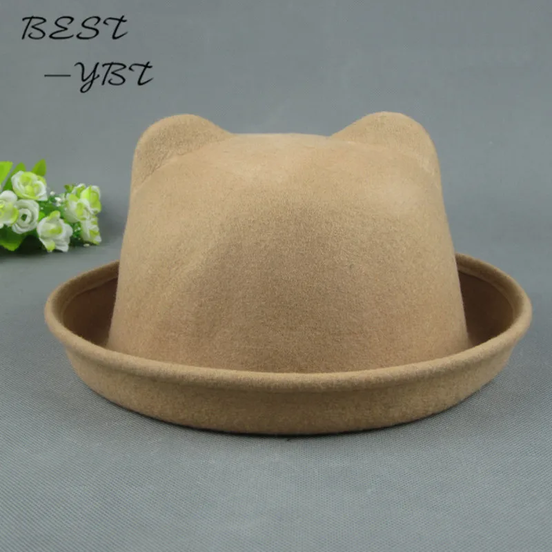 Новая Дамская Классическая шляпа-федора маленькая круглая шляпа Корейская