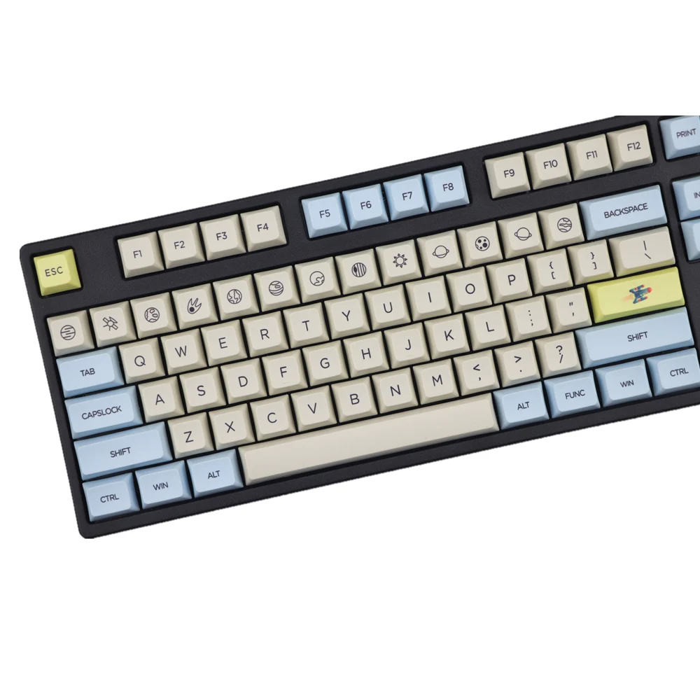 Лунная посадка профиль XDA keycap 121 клавиши краска сублимированная для MX