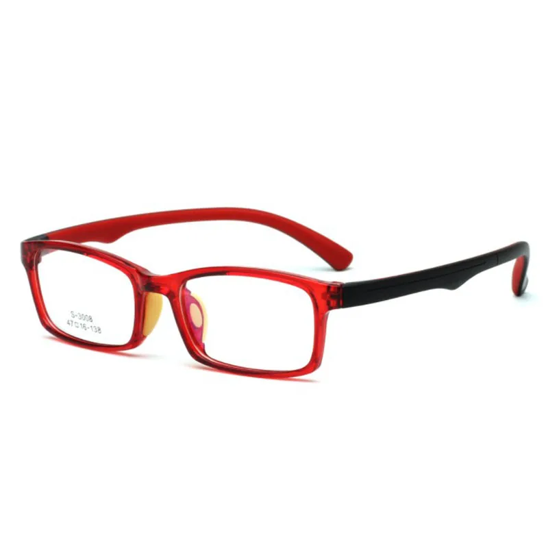 Детские квадратные очки TR90 для близоруких мальчиков и девочек простые Новое