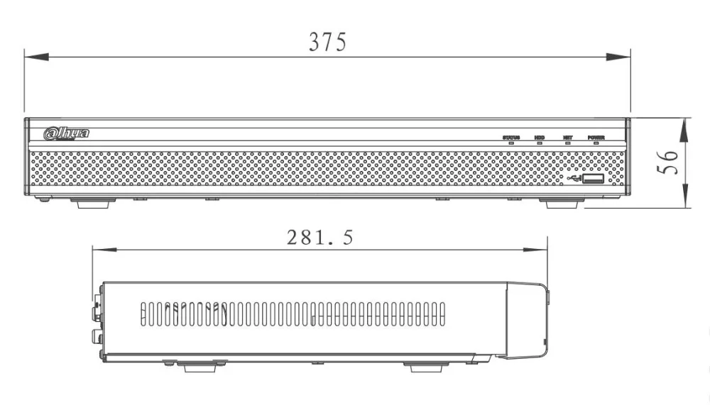 Видеомагнитофон Dahua NVR4208 4KS2 NVR4216 8/16/32 Channel 1U 4K и H.265 Lite|Видеорегистратор для