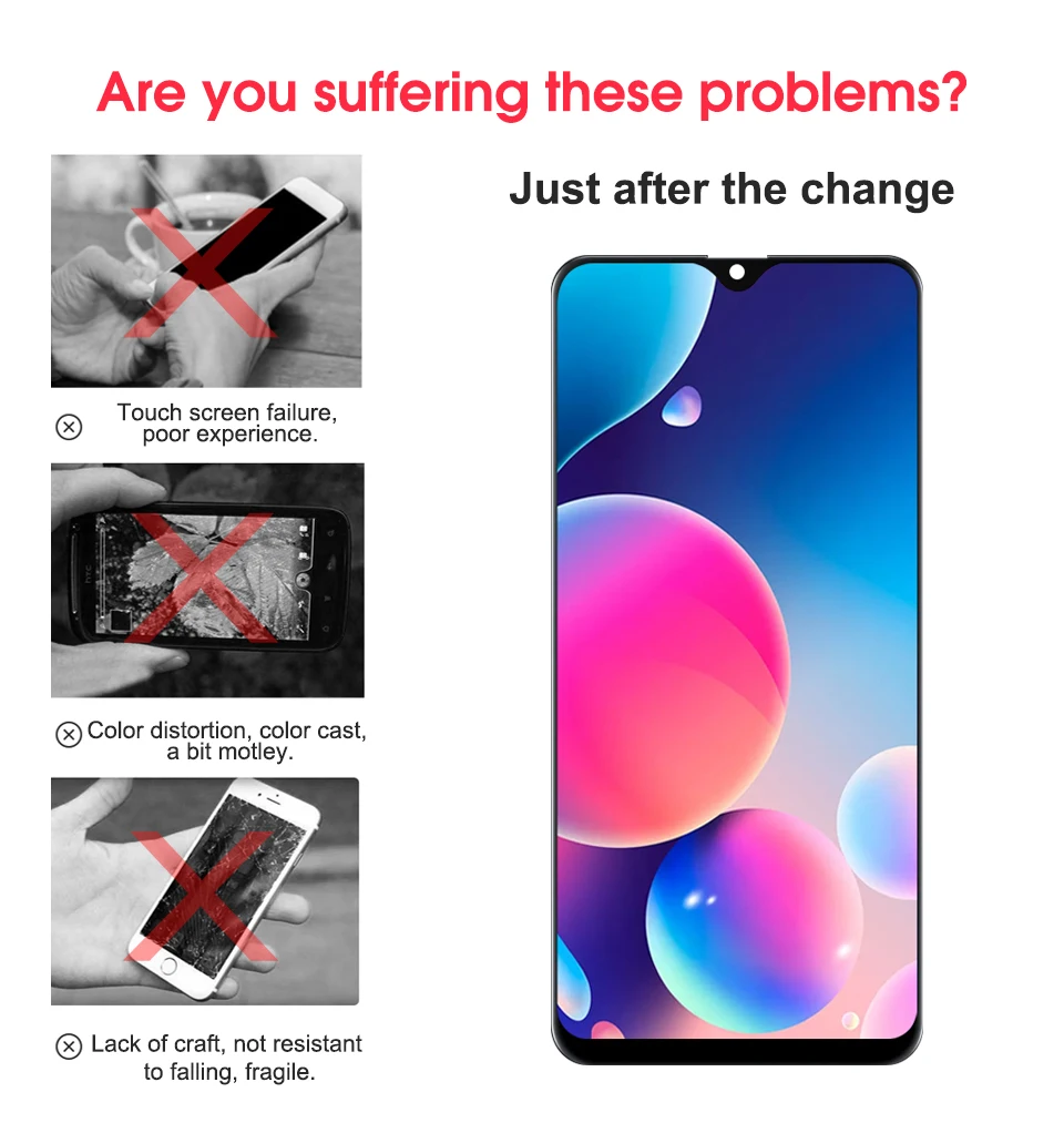 Для samsung Galaxy A20 A205G/DS A205F/DS A205GN/DS ЖК-дисплей сенсорный экран дигитайзер в сборе для samsung A20 lcd