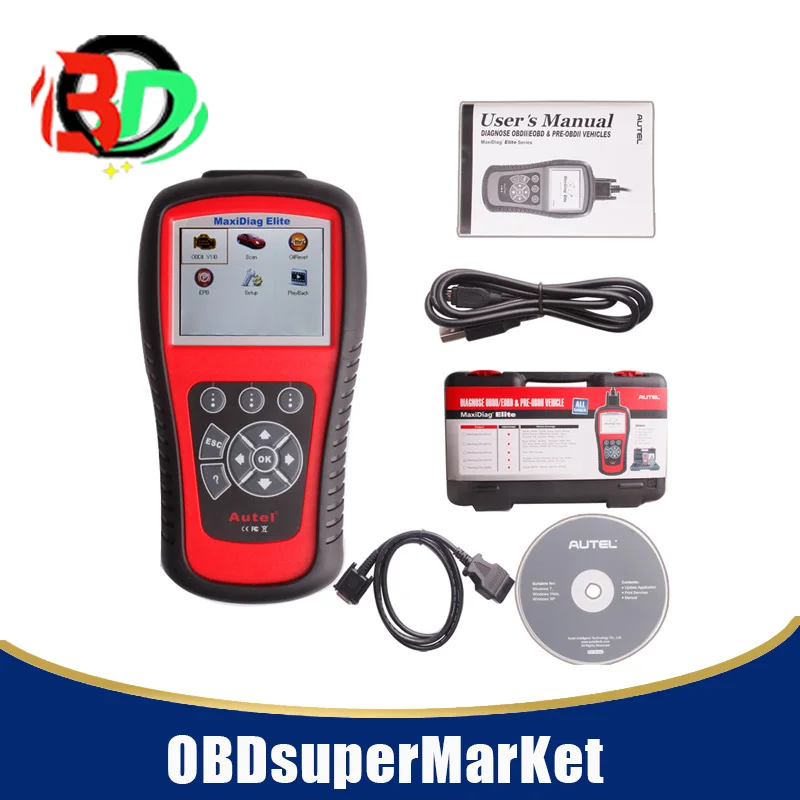 Оригинальный Autel Maxidiag Elite MD704 с функцией потока данных Европейская система