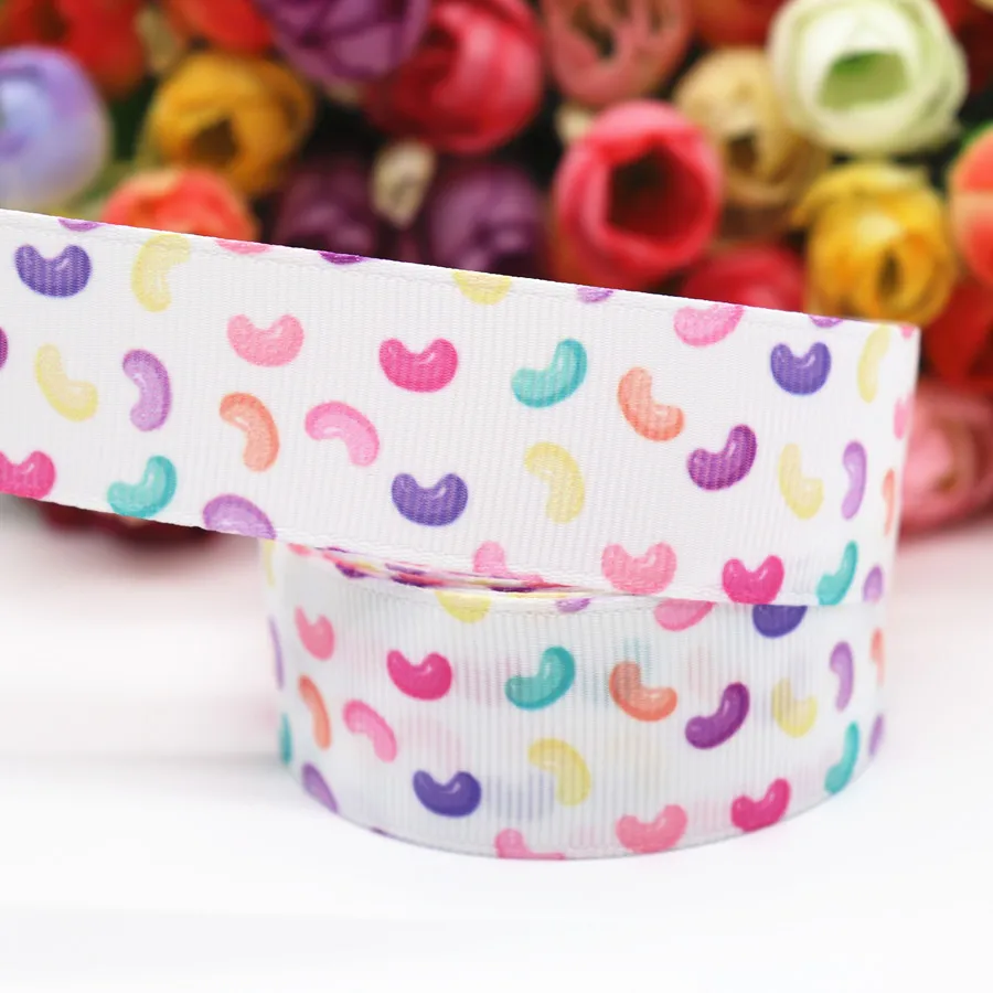 50 Yards Love Heart/Cake Printed Grosgrain Ribbon 1&quot 25MM For Hair Bows DIY Crafts Handmade Accessories M19042302 | Дом и сад
