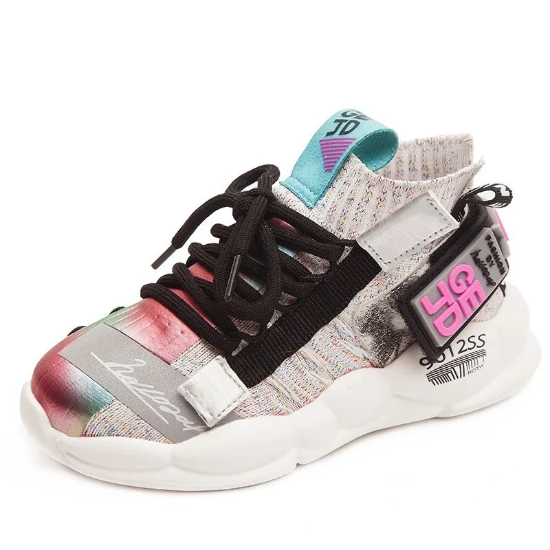 CNFSNJ brand 2019 new summer autumn sports breathable shoes children boys girls anti-slippery fashion Colorful Net sneakers | Детская