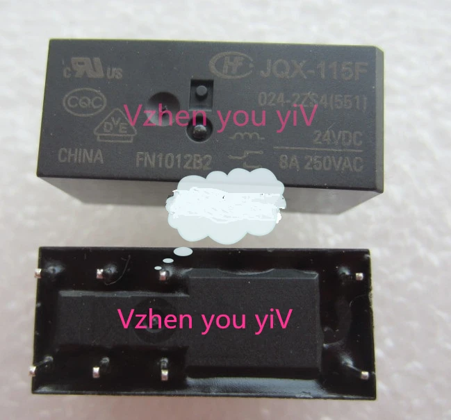 

Promotion!!10Pcs Relay JQX-115F 024-2ZS4 HF115F-024-2ZS4 DIP8 8A 24v
