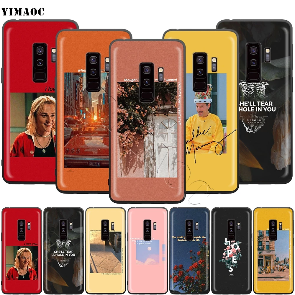 YIMAOC эстетика текст песни эстетическое чехол для Samsung Галактики A7 A8 A9 S10 J6 A10 A20 A30 A40