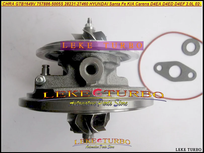 Картридж турбокомпрессора CHRA GTB1649V 757886 5003S 28231 27400 для HYUNDAI Tucson Sonata 05 Santa Fe KIA Magentis D4EA