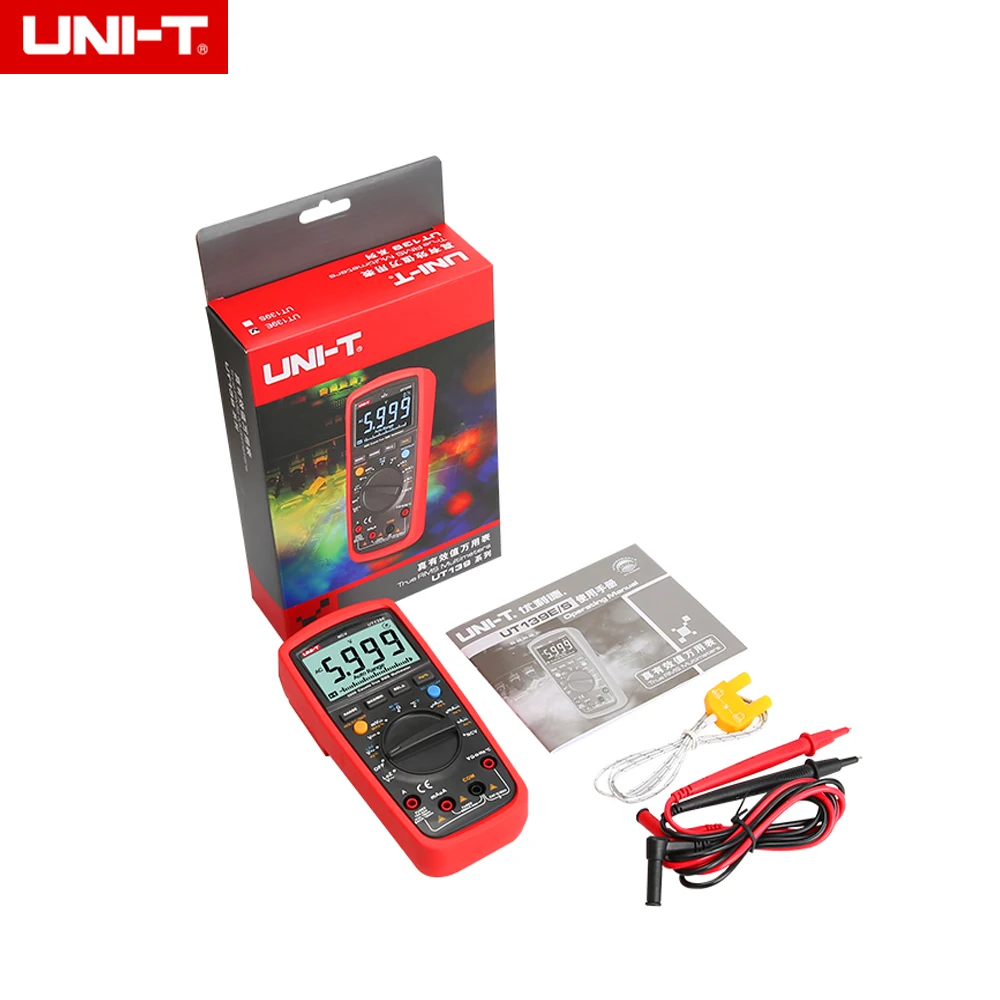 Цифровой мультиметр UNI T UT139E True RMS CAT III температурный зонд 600 в проходной фильтр LPF