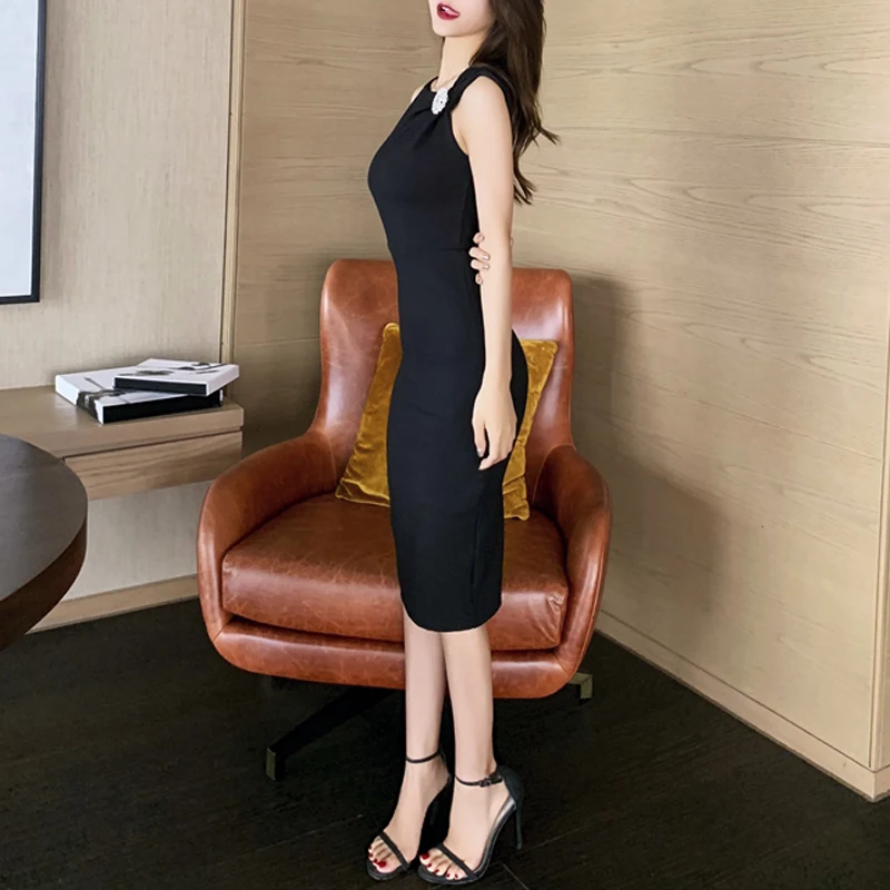 INDRESSME Новое поступление сексуальные вечерние с плеча длиной до колена асимметричное, с короткими рукавами Шеи женское летнее Бандажное платье