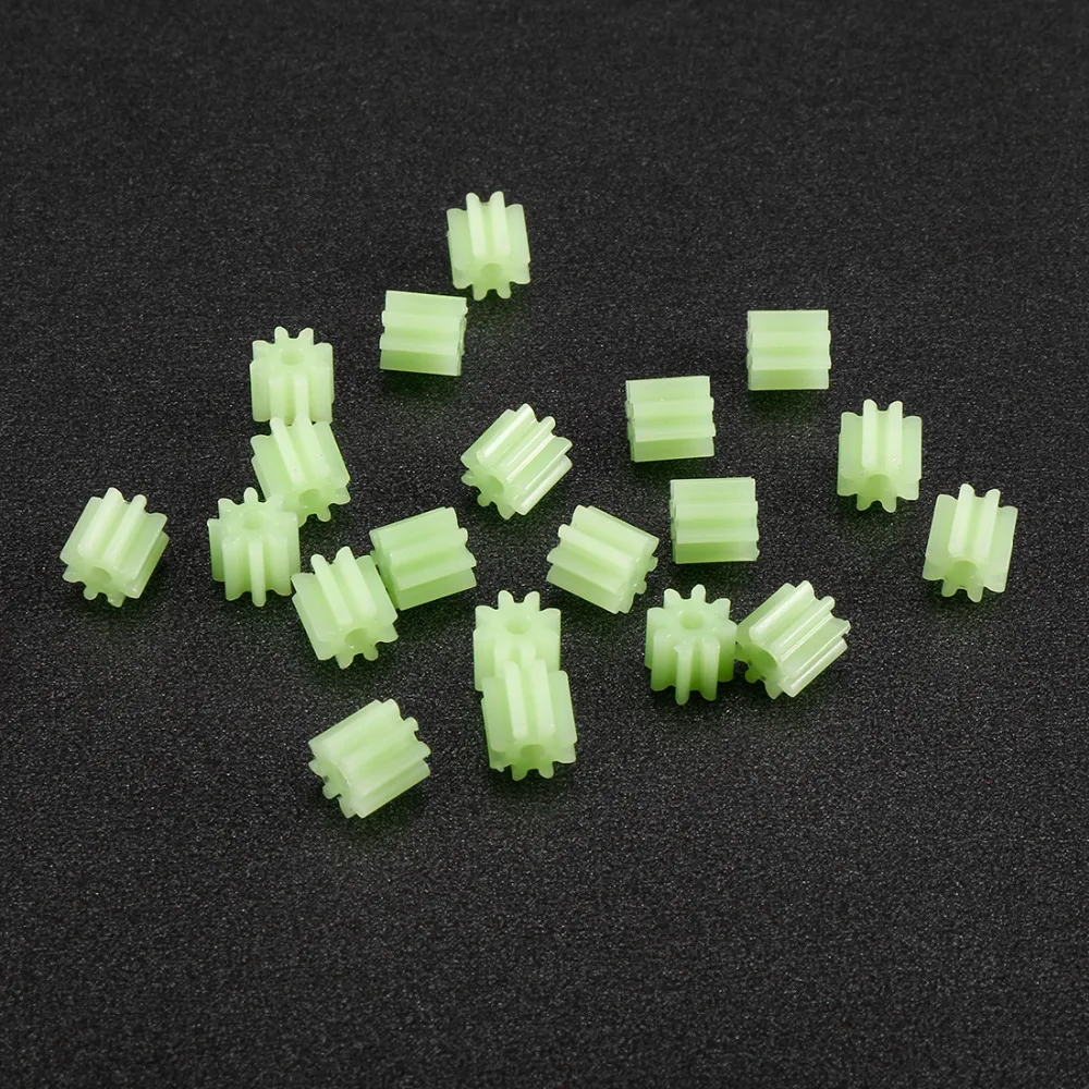 

Uxcell 20Pcs/lot 1.5mm Hole Diameter 8 Teeth 081.5A Plastic Shaft Gear Toy Accessories 5 x 4.5mm for DIY Car Robot Motor