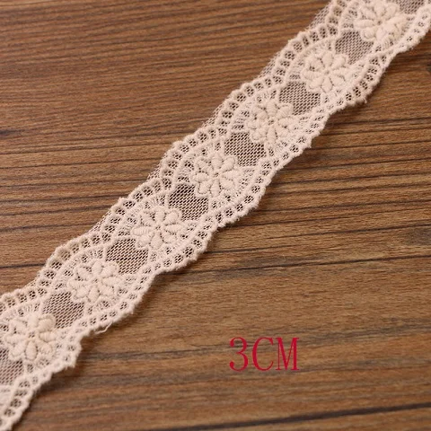 1 yard 3CM 1 ярдов 1,7-7,5 см хлопчатобумажная кружевная ткань DIY ткань кружева цветок подарок лента украшение Материал Цвет хлопок кружево - Цвет: 1 yard 3CM