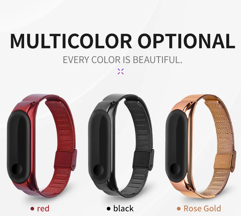Для mi band 3 металлический браслет из нержавеющей стали с пряжкой для Xiao mi Band 3 сменный Браслет для mi band 3 браслет из нержавеющей стали