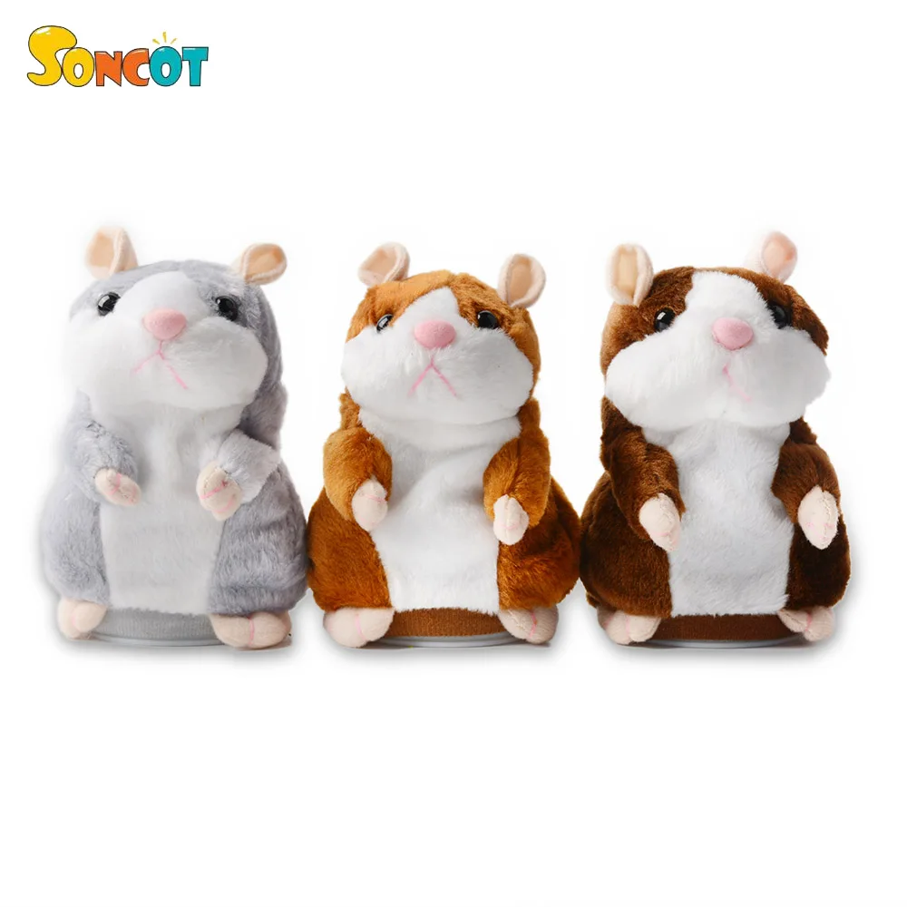 SONCOT MimicryTalking хомяк повторяет WhatYou сказать милые плюшевые AnimalToy Электронный мышь