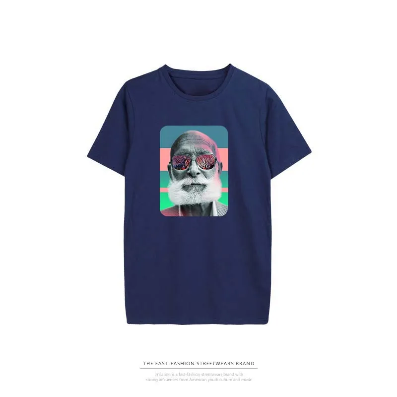QJM Vaporwave футболка Для женщин Модная хлопковая уличная хлопок короткий рукав