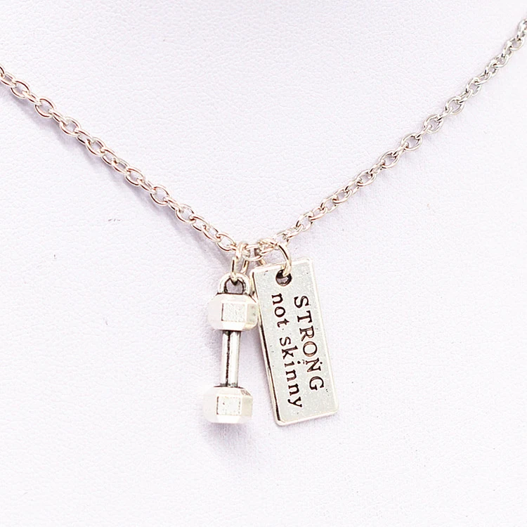 Новые модные аксессуары ювелирные изделия гантели штанга для фитнеса подвеска