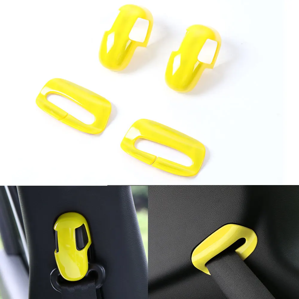 

Новинка, декоративная крышка для ремня безопасности, 5 цветов, 4 шт./компл., декоративная крышка ABS для Jeep Renegade 2015, 2016, автостайлинг, автомобиль...