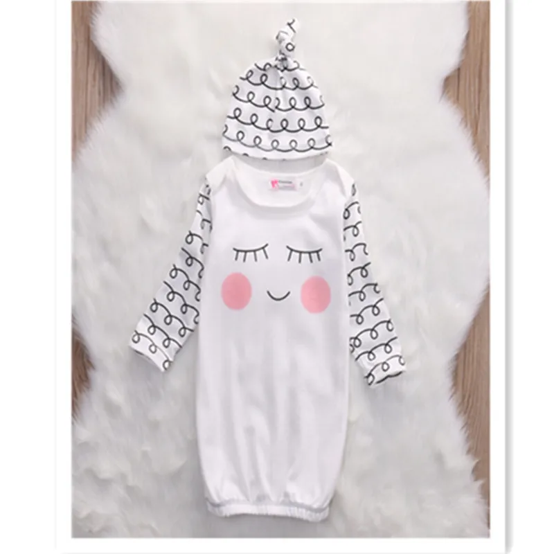 Детский хлопковый спальный мешок для пеленания комплект из 2 предметов тонкая