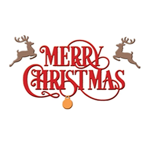 elk Merry Christmas Best пожелания Multi Форма металла резка Dies трафарет альбом тиснение для подарочной карты решений ручной работы Декор - Цвет: elk Merry Christmas