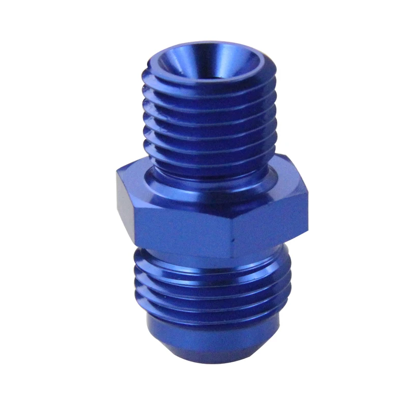 PQY BLUE Male 6AN 6 An Flare to M14x1.5 (мм) метрический прямой фитинг от до M14 * 1 5 Port. Адаптер SL816 06 143