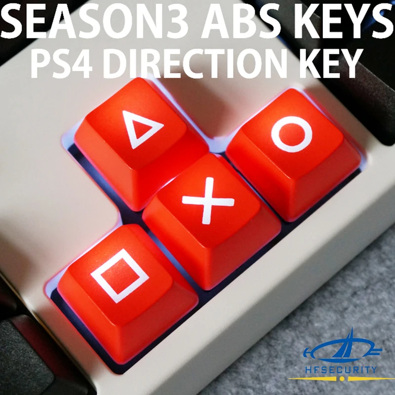 [Колпачки для ключей HF] R1 Hight ABS с подсветкой механические колпачки PSP черные