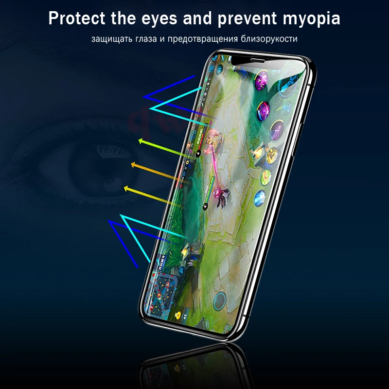 10D изогнутое полное покрытие из закаленного стекла для iPhone X Xs XR Премиум Защита