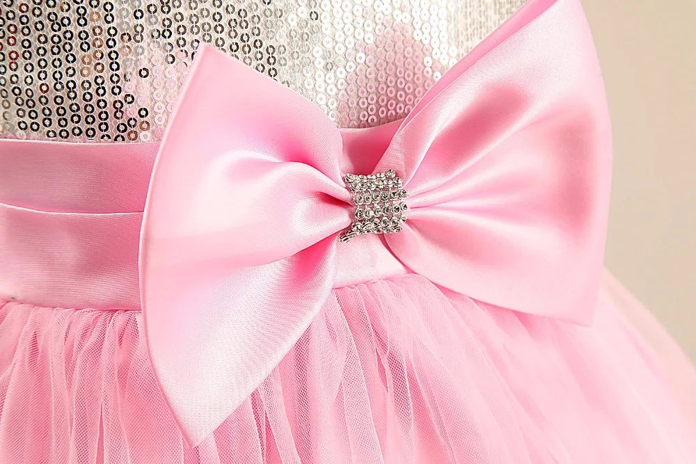 2017 Летние Дети Девушки Платья Без Рукавов Детские Бальное Платье Партия