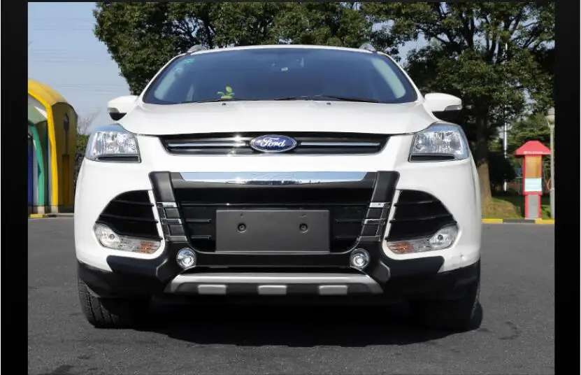 Высокое качество ABS хромированные автомобильные передние+ задние защитные бамперы защита опорная плита Подходит для FORD KUGA 2013