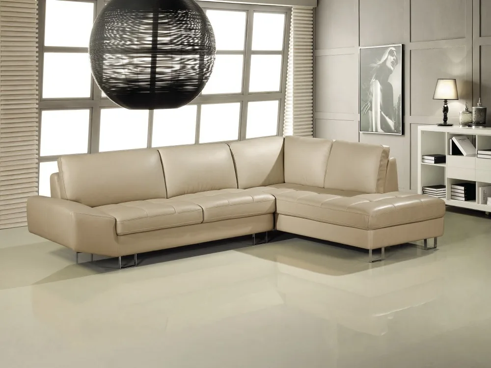 Элегантный и рациональный кожаный диван для гостинной Оптовая розничная