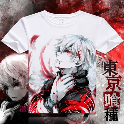 016 as picture Новинка, футболка с цифровым принтом «Токийский Гуль», футболка с коротким рукавом, футболка для мужчин - Цвет: 016 as picture