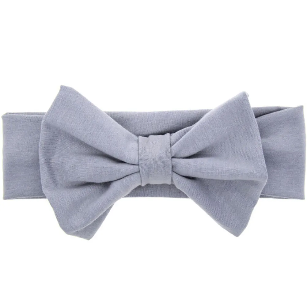 

Kid Big Bow Hairband Cute Girls Kids Headband Stretch Turban Knot Head Wrap