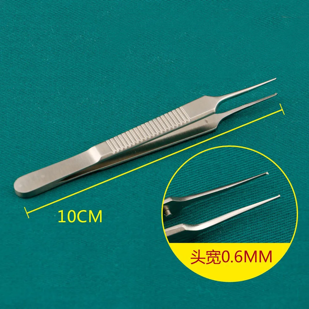 10 см тонкий пластиковый пинцет инструменты для хирургии двойного века щипцы