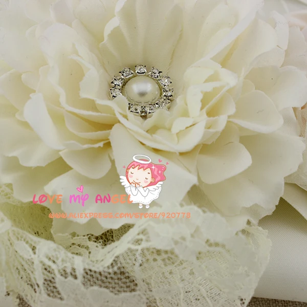 1 шт. цветочный свадебный пояс из слоновой кости ткань цветок с кружевом жемчуг