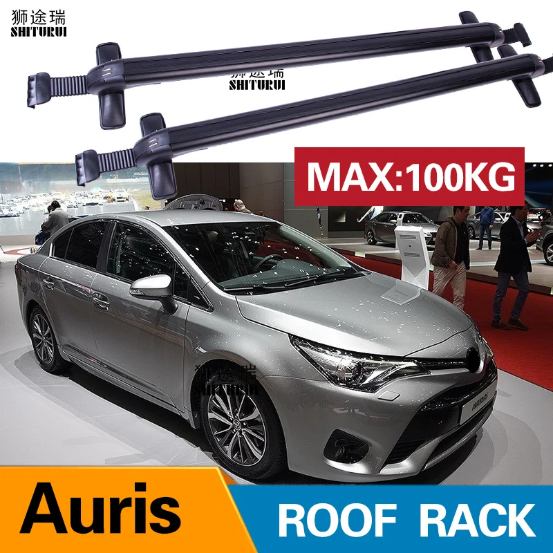 2 шт. рейки на крышу для TOYOTA Auris Sedan 2013 + 2017 2018 2019 боковые из алюминиевого сплава поперечные багажник